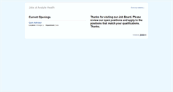 Desktop Screenshot of jobs.analytehealth.com